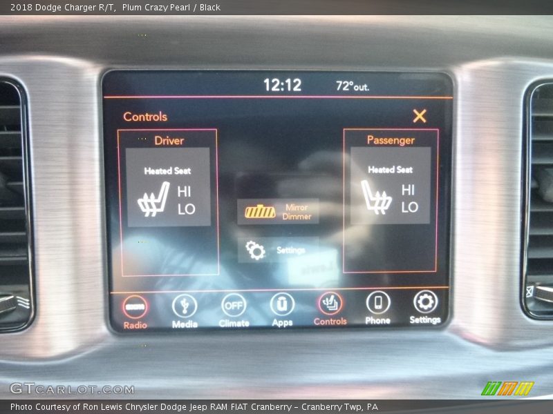 Plum Crazy Pearl / Black 2018 Dodge Charger R/T