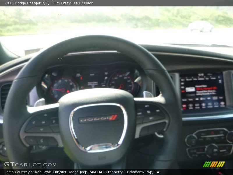 Plum Crazy Pearl / Black 2018 Dodge Charger R/T