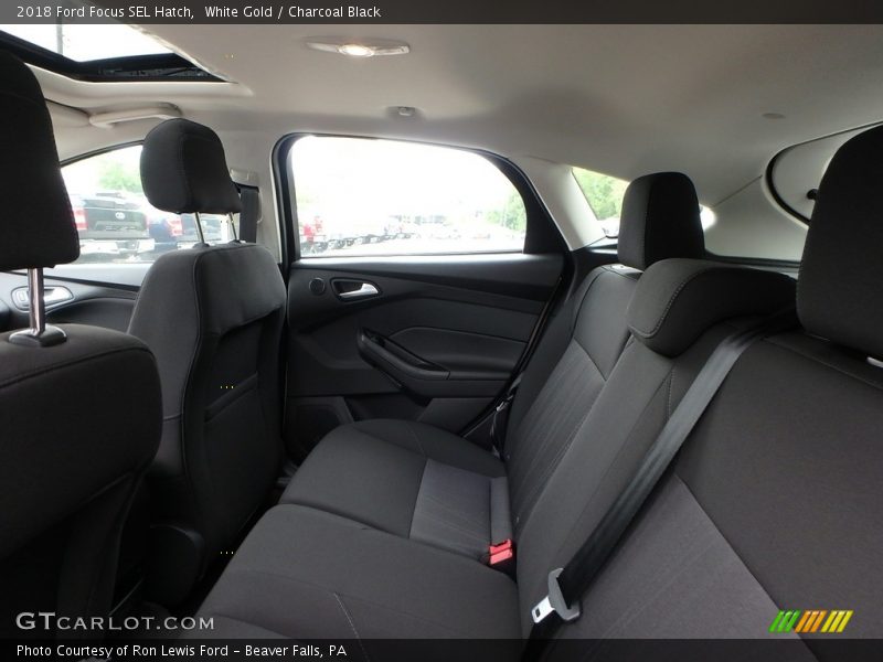 White Gold / Charcoal Black 2018 Ford Focus SEL Hatch