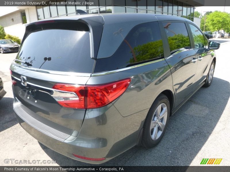 Forest Mist Metallic / Beige 2019 Honda Odyssey EX