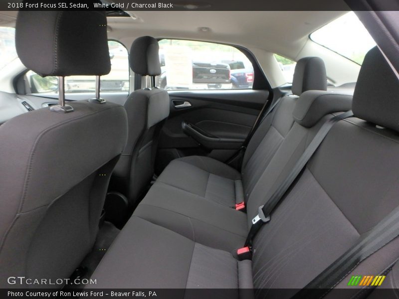 White Gold / Charcoal Black 2018 Ford Focus SEL Sedan