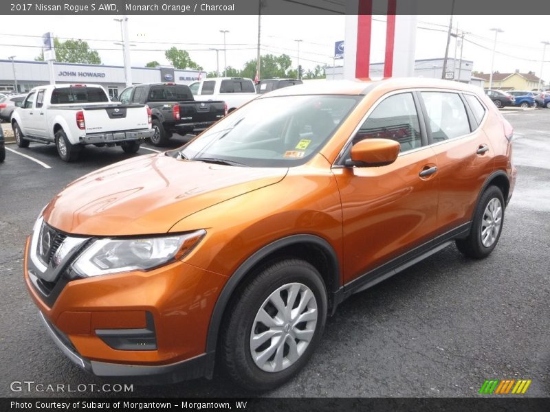 Monarch Orange / Charcoal 2017 Nissan Rogue S AWD