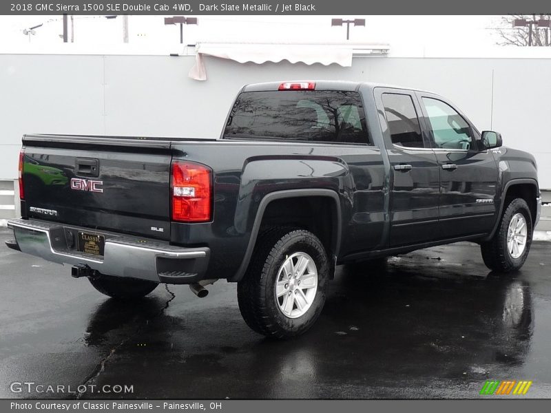 Dark Slate Metallic / Jet Black 2018 GMC Sierra 1500 SLE Double Cab 4WD