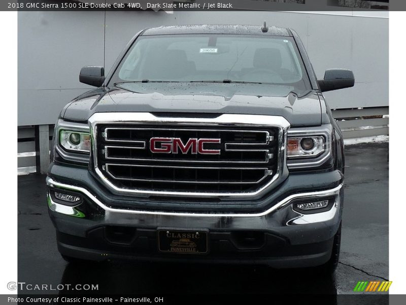 Dark Slate Metallic / Jet Black 2018 GMC Sierra 1500 SLE Double Cab 4WD