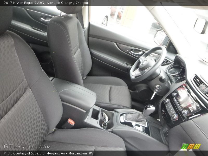 Monarch Orange / Charcoal 2017 Nissan Rogue S AWD