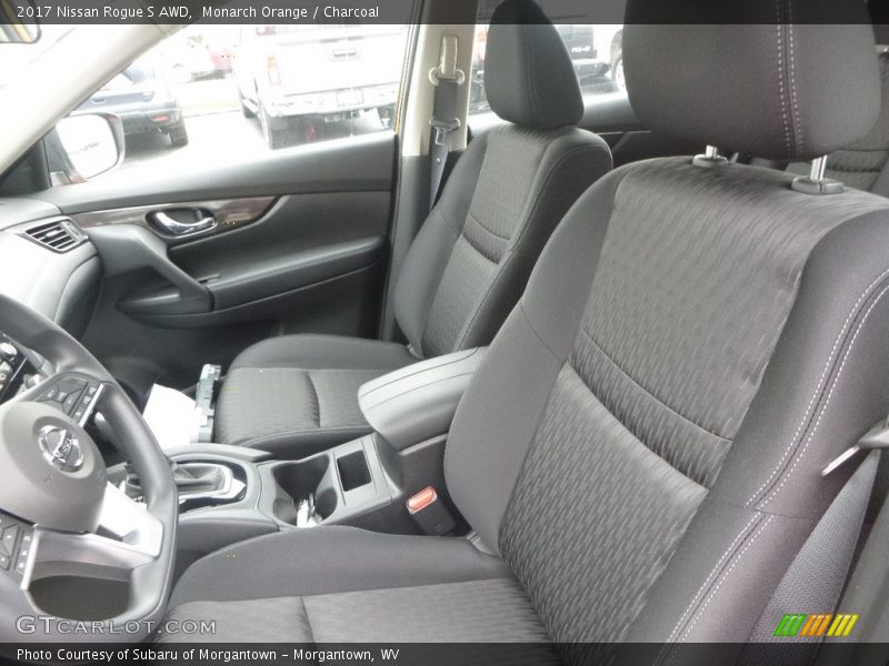 Monarch Orange / Charcoal 2017 Nissan Rogue S AWD