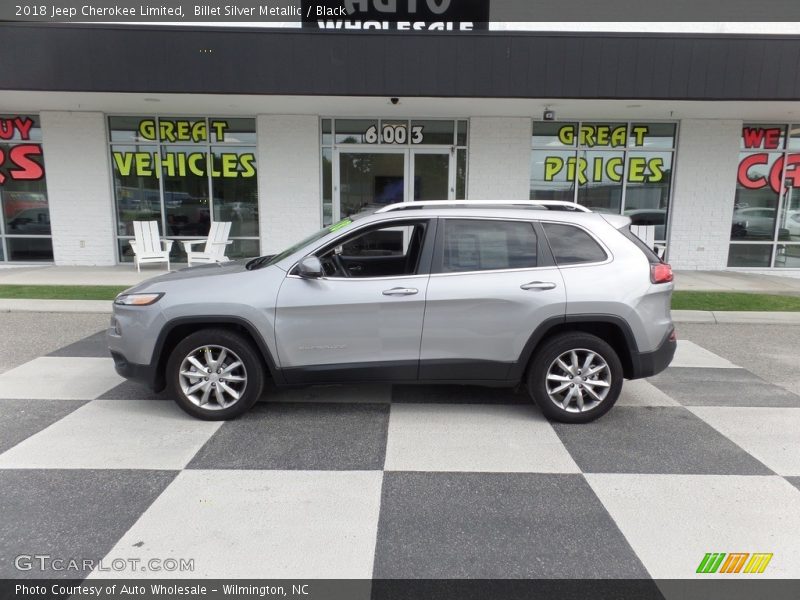 Billet Silver Metallic / Black 2018 Jeep Cherokee Limited