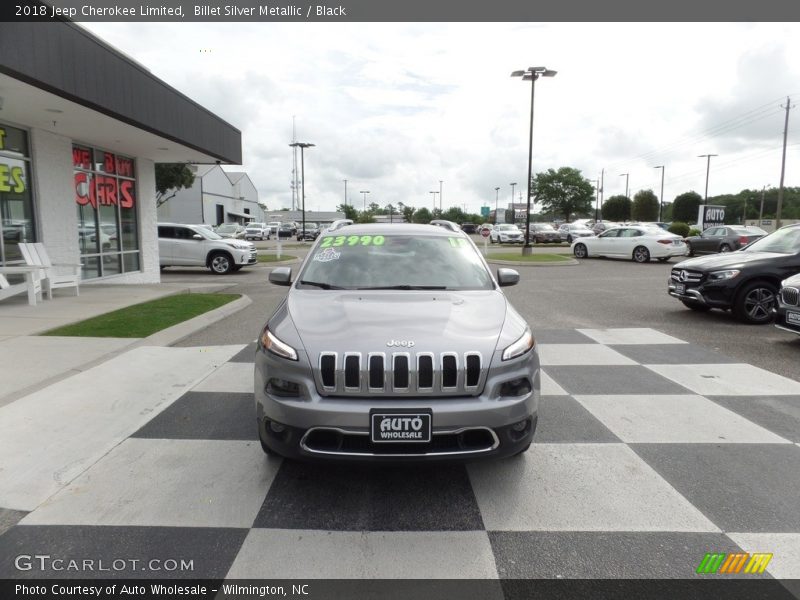 Billet Silver Metallic / Black 2018 Jeep Cherokee Limited