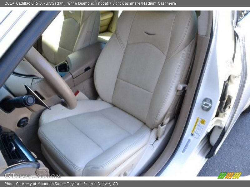 White Diamond Tricoat / Light Cashmere/Medium Cashmere 2014 Cadillac CTS Luxury Sedan