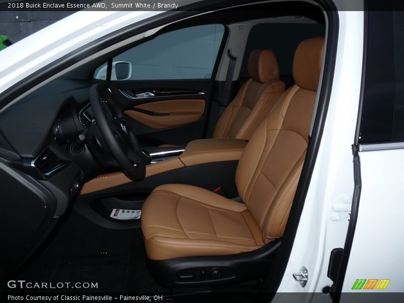 Summit White / Brandy 2018 Buick Enclave Essence AWD