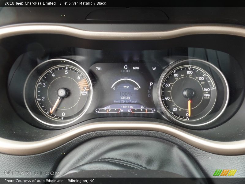 Billet Silver Metallic / Black 2018 Jeep Cherokee Limited