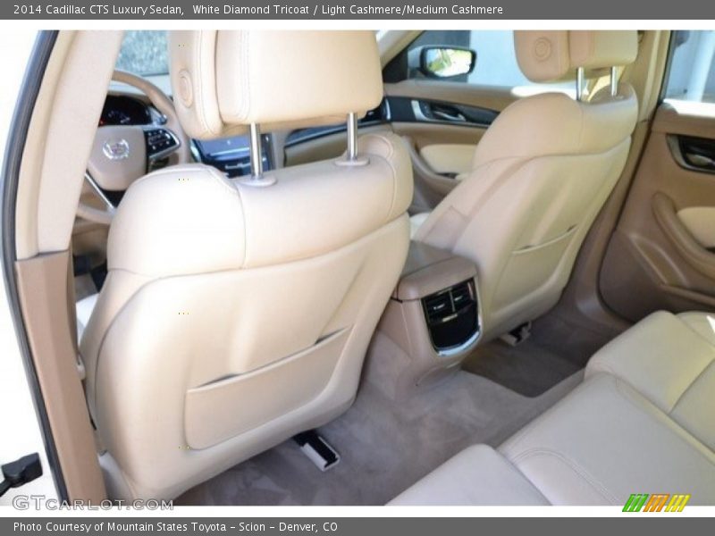 White Diamond Tricoat / Light Cashmere/Medium Cashmere 2014 Cadillac CTS Luxury Sedan