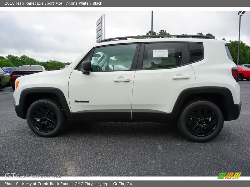 Alpine White / Black 2018 Jeep Renegade Sport 4x4