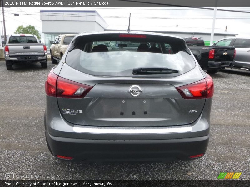 Gun Metallic / Charcoal 2018 Nissan Rogue Sport S AWD