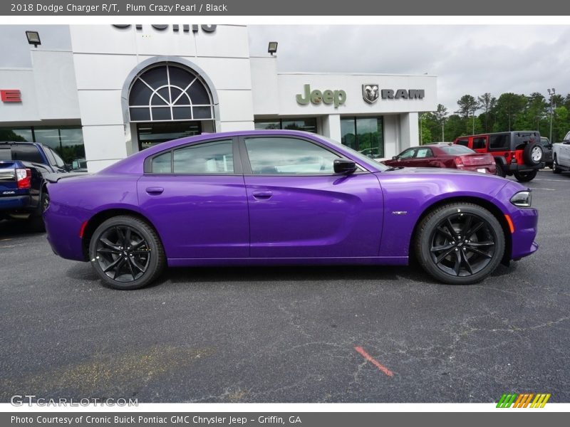 Plum Crazy Pearl / Black 2018 Dodge Charger R/T