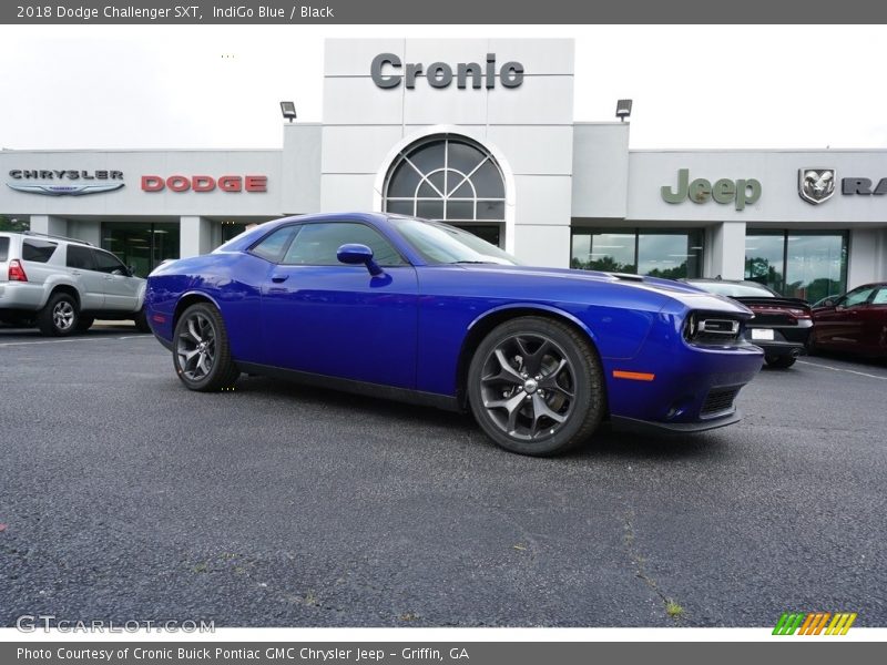 IndiGo Blue / Black 2018 Dodge Challenger SXT