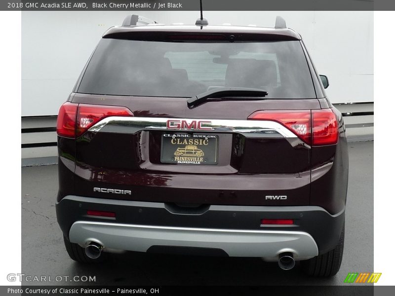 Black Cherry Metallic / Jet Black 2018 GMC Acadia SLE AWD