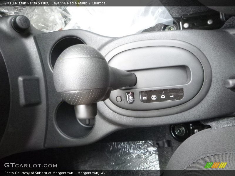Cayenne Red Metallic / Charcoal 2018 Nissan Versa S Plus