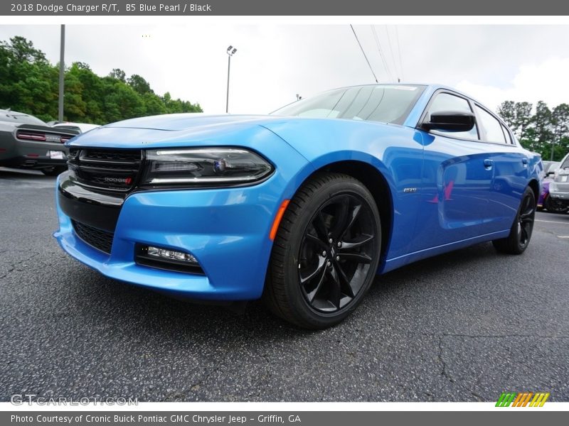 B5 Blue Pearl / Black 2018 Dodge Charger R/T