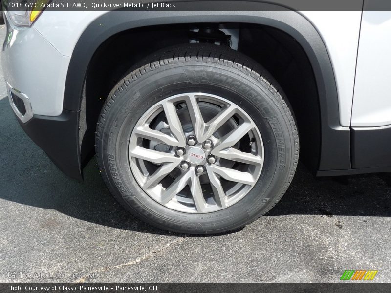 Quicksilver Metallic / Jet Black 2018 GMC Acadia SLE AWD