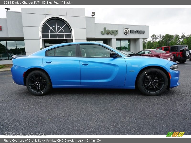 B5 Blue Pearl / Black 2018 Dodge Charger R/T