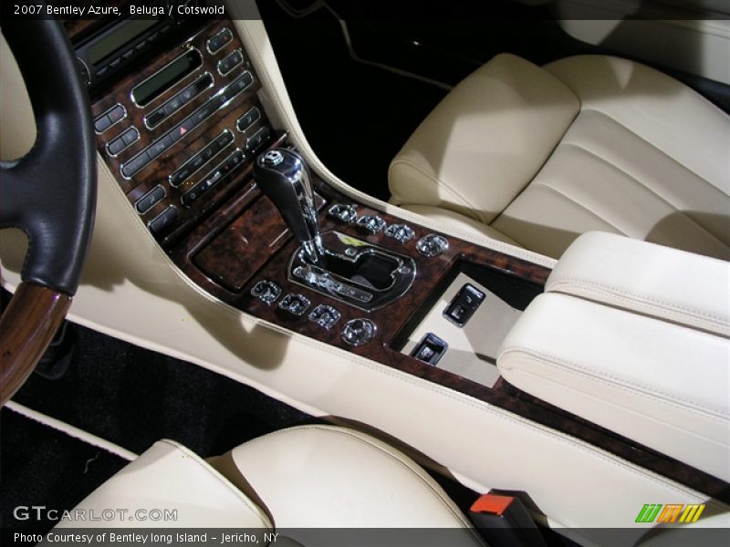 2007 Bentley Azure in Beluga/Cotswold Pinstripe / Cotswold /Beluga/Burr Walnut Veneer, Center Console - 2007 Bentley Azure 