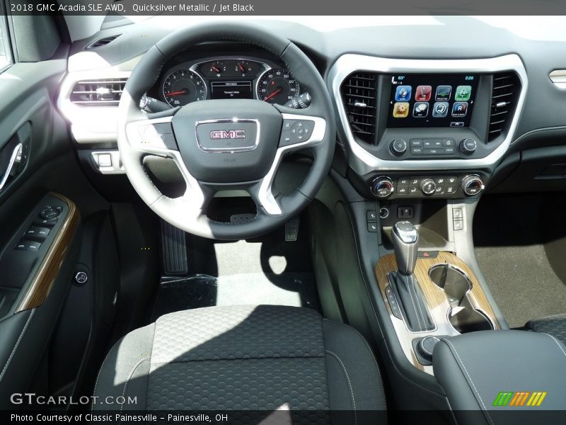 Quicksilver Metallic / Jet Black 2018 GMC Acadia SLE AWD