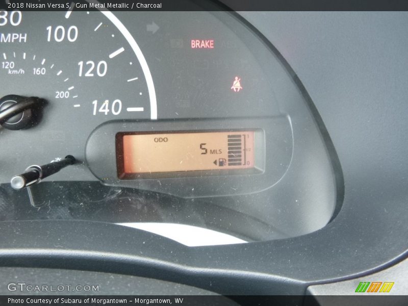 Gun Metal Metallic / Charcoal 2018 Nissan Versa S