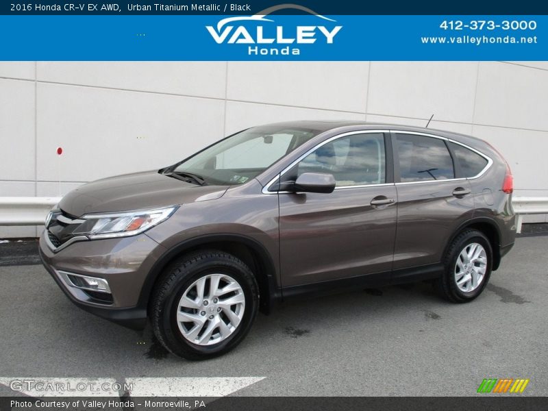 Urban Titanium Metallic / Black 2016 Honda CR-V EX AWD