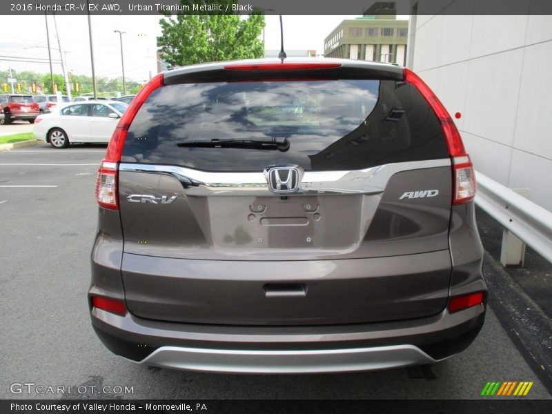 Urban Titanium Metallic / Black 2016 Honda CR-V EX AWD