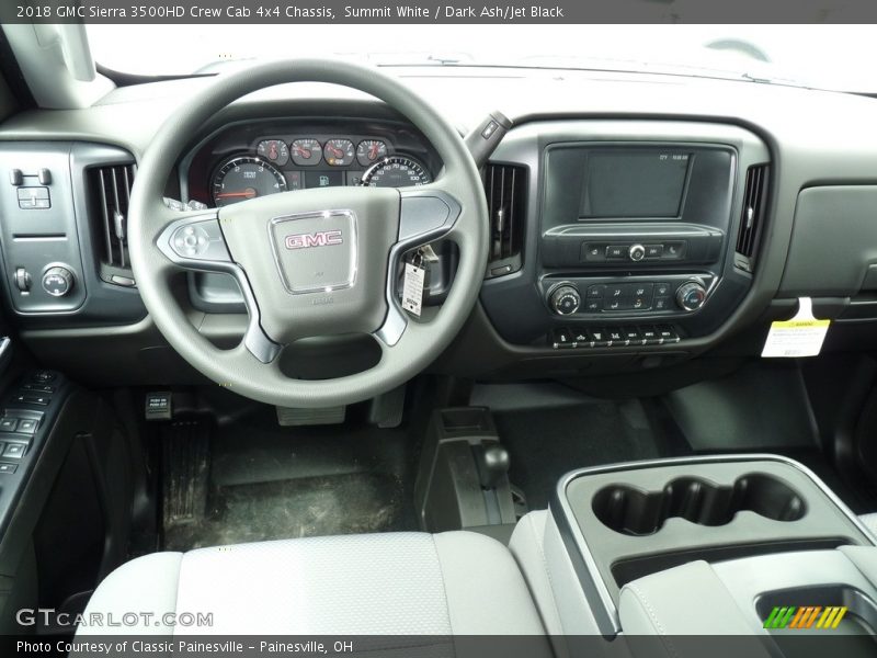 Summit White / Dark Ash/Jet Black 2018 GMC Sierra 3500HD Crew Cab 4x4 Chassis