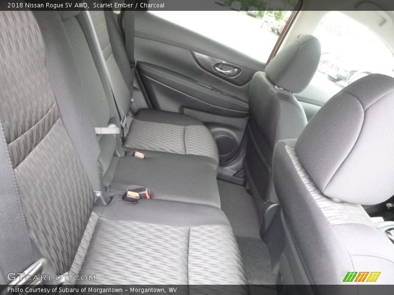 Scarlet Ember / Charcoal 2018 Nissan Rogue SV AWD