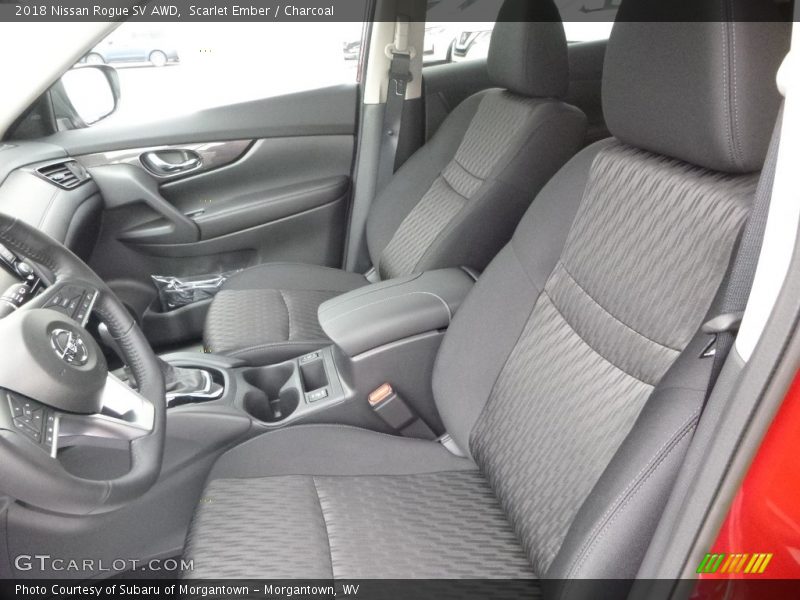 Scarlet Ember / Charcoal 2018 Nissan Rogue SV AWD