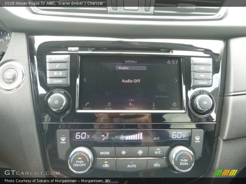 Scarlet Ember / Charcoal 2018 Nissan Rogue SV AWD