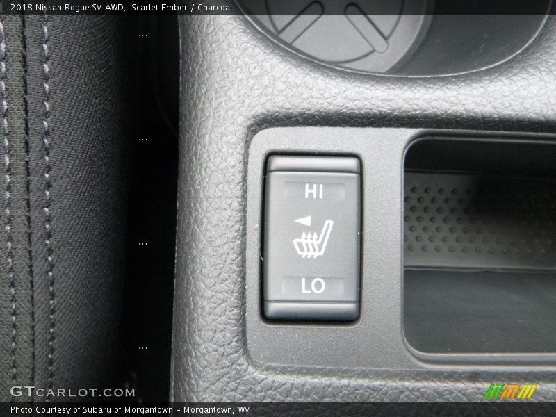 Scarlet Ember / Charcoal 2018 Nissan Rogue SV AWD