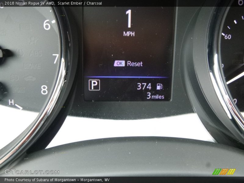 Scarlet Ember / Charcoal 2018 Nissan Rogue SV AWD