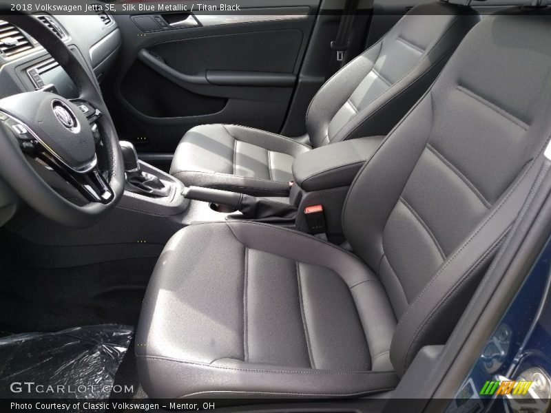 Silk Blue Metallic / Titan Black 2018 Volkswagen Jetta SE