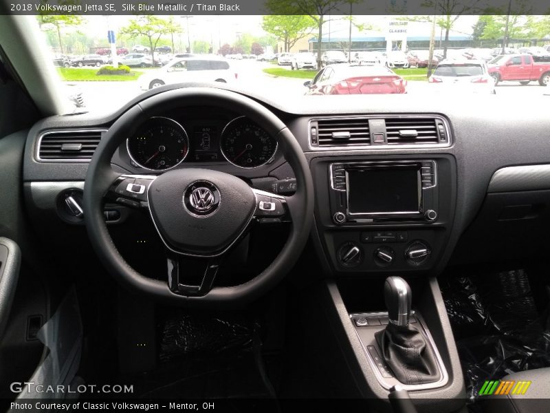 Silk Blue Metallic / Titan Black 2018 Volkswagen Jetta SE