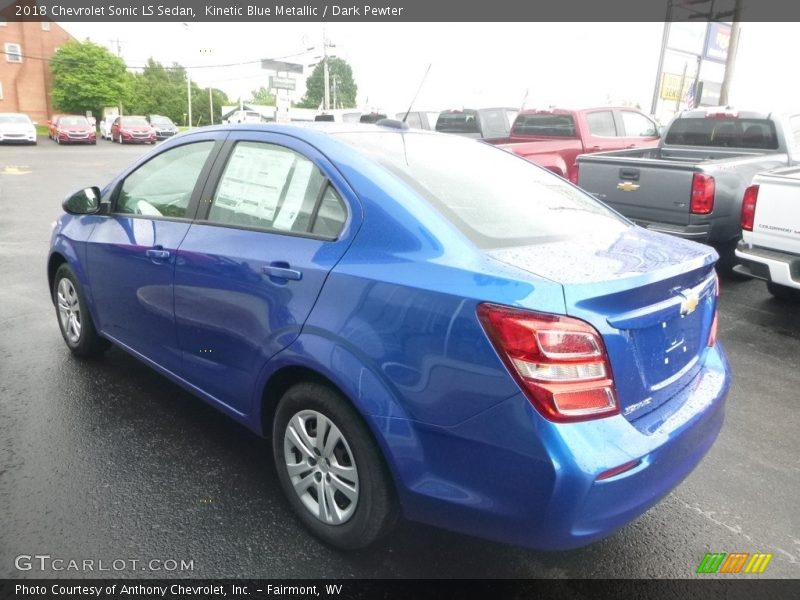 Kinetic Blue Metallic / Dark Pewter 2018 Chevrolet Sonic LS Sedan