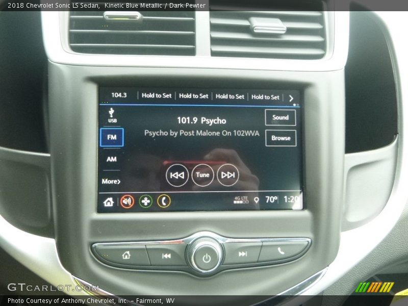 Kinetic Blue Metallic / Dark Pewter 2018 Chevrolet Sonic LS Sedan