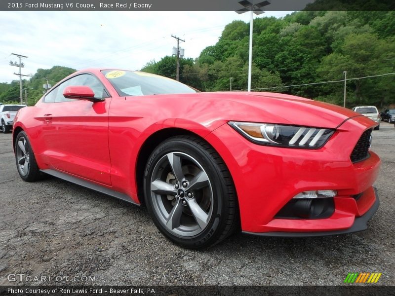 Race Red / Ebony 2015 Ford Mustang V6 Coupe