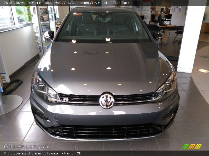 Indium Gray Metallic / Titan Black 2018 Volkswagen Golf R 4Motion w/DCC. NAV.