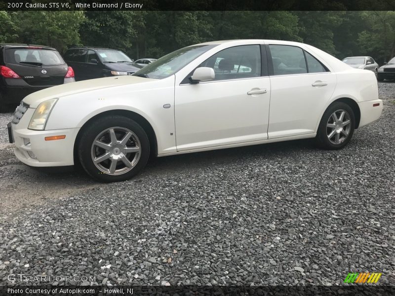 White Diamond / Ebony 2007 Cadillac STS V6