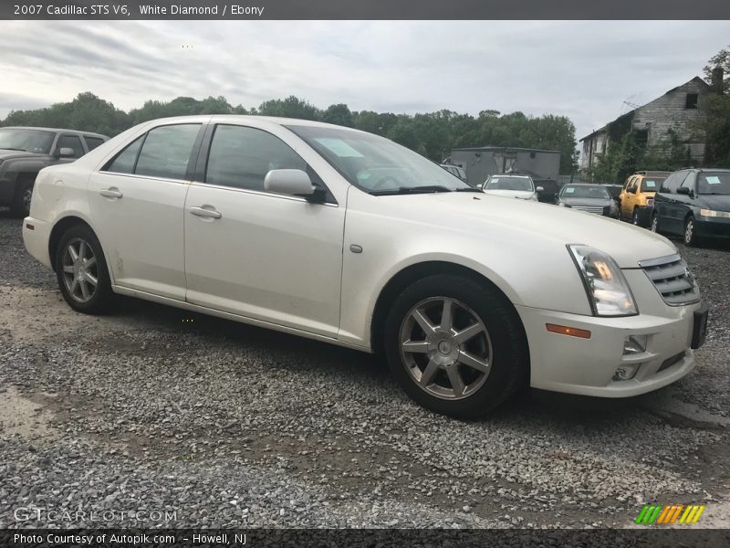 White Diamond / Ebony 2007 Cadillac STS V6