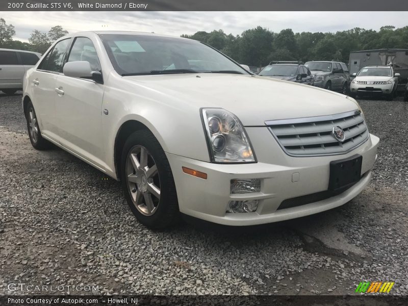 White Diamond / Ebony 2007 Cadillac STS V6