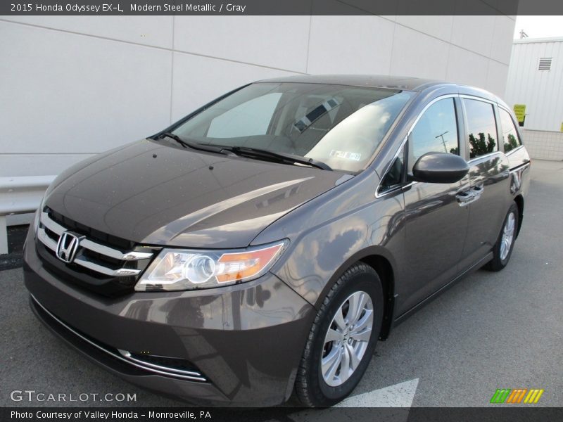 Modern Steel Metallic / Gray 2015 Honda Odyssey EX-L