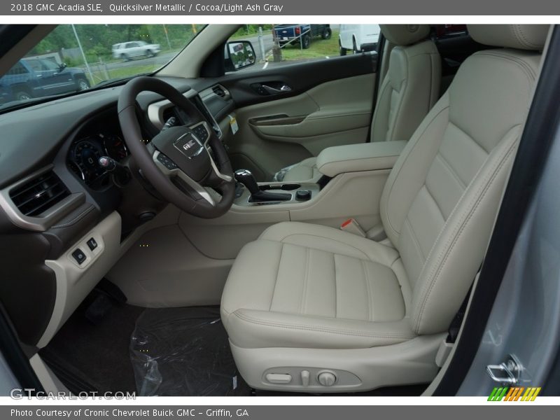 Quicksilver Metallic / Cocoa/Light Ash Gray 2018 GMC Acadia SLE