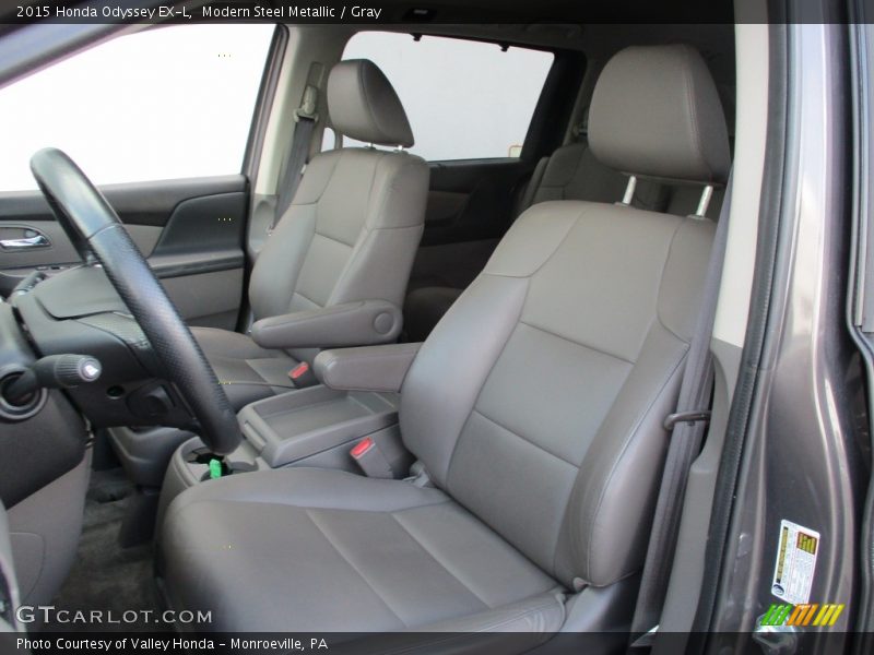 Modern Steel Metallic / Gray 2015 Honda Odyssey EX-L