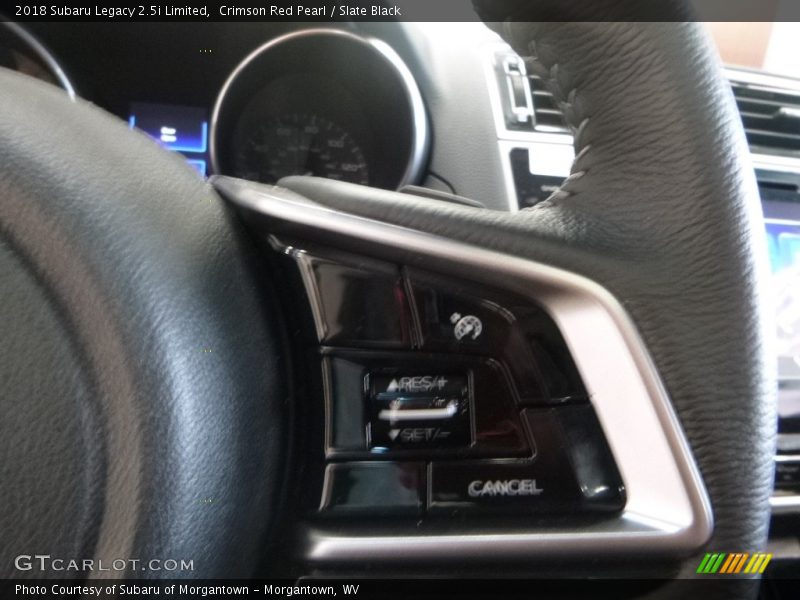 Crimson Red Pearl / Slate Black 2018 Subaru Legacy 2.5i Limited