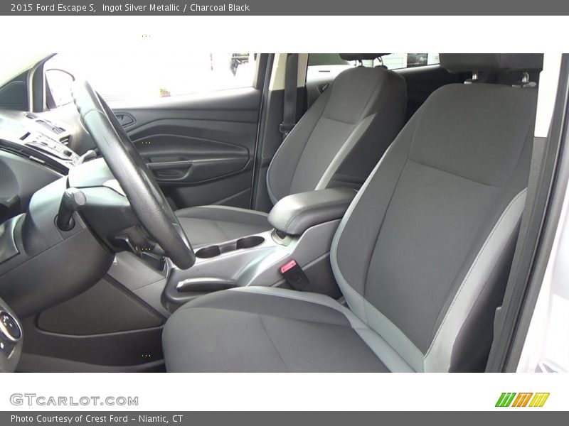 Ingot Silver Metallic / Charcoal Black 2015 Ford Escape S